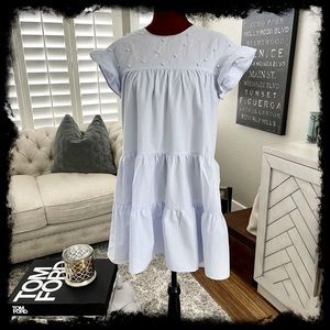 PHILOSOPHY short dress with pearl accents